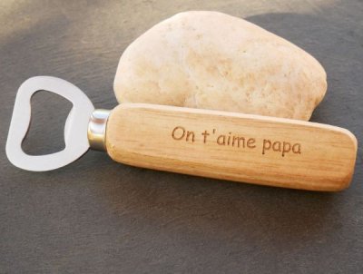Gepersonaliseerde flesopener voor papa