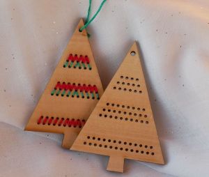 houten decoratie om te borduren