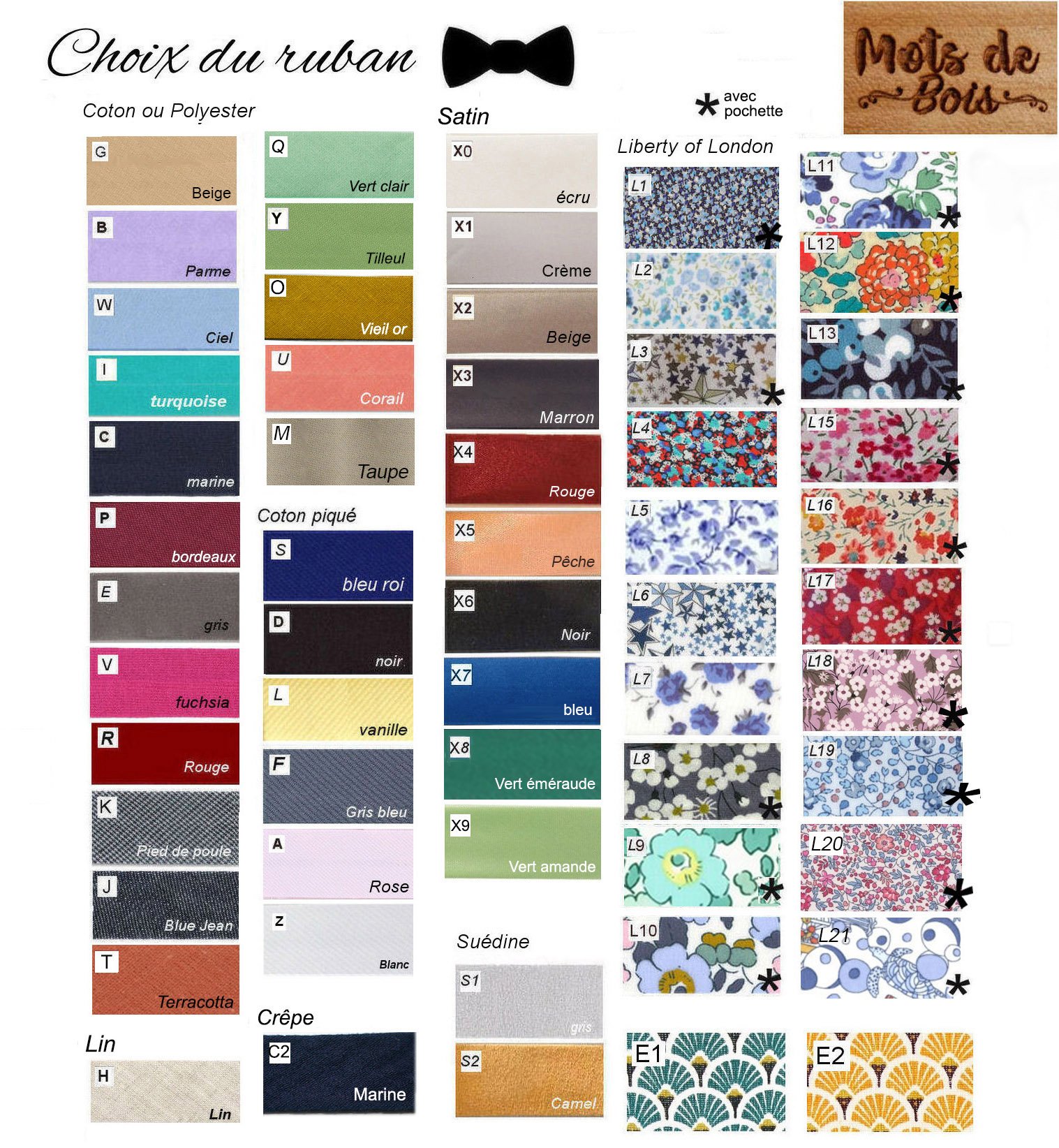 Houten vlinderdas Mini "le rabl&eacute;" voor kinderen om te personaliseren