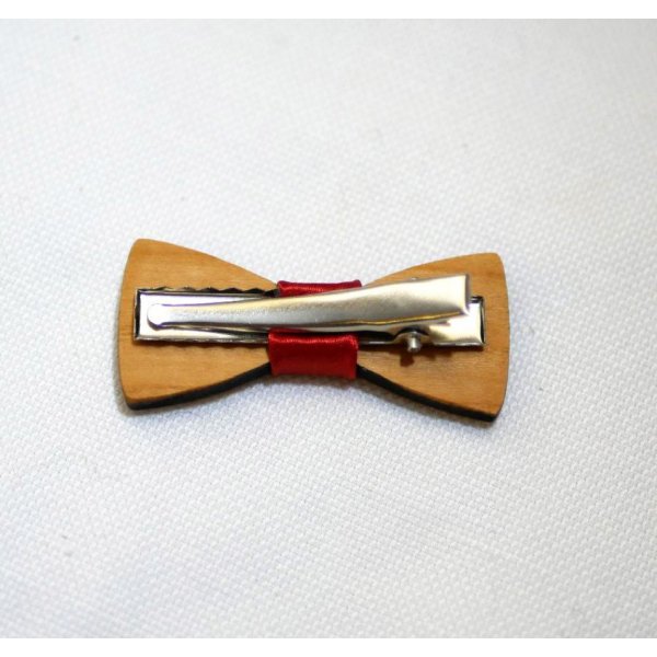 Houten strikje Miniatuur strikje met lint