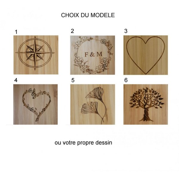 Houten gastenboek voor bruiloft of ceremonie om te personaliseren