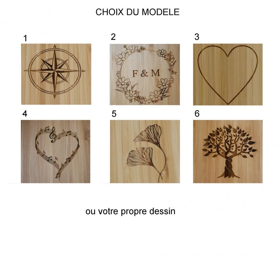 Houten gastenboek voor bruiloft of ceremonie om te personaliseren
