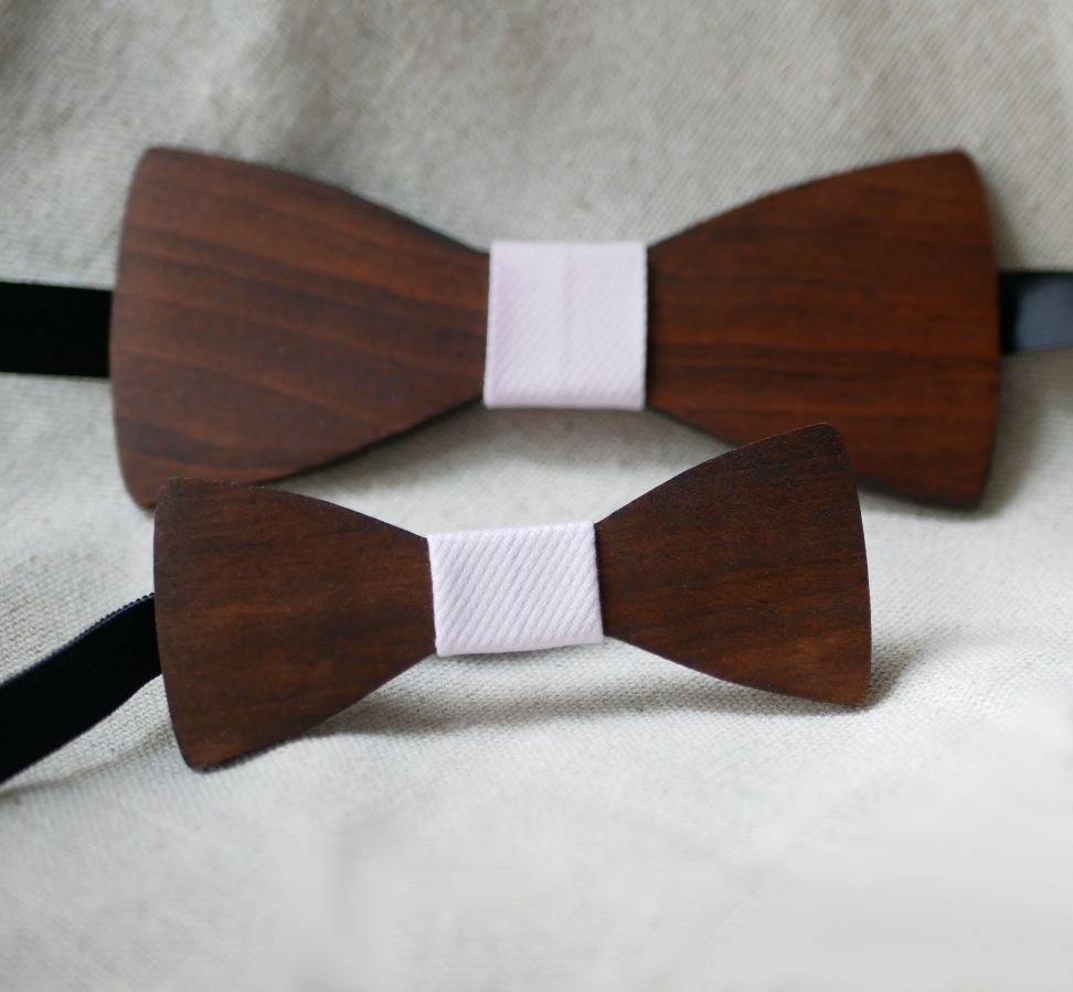 MINI houten strikje voor kinderen om te personaliseren
