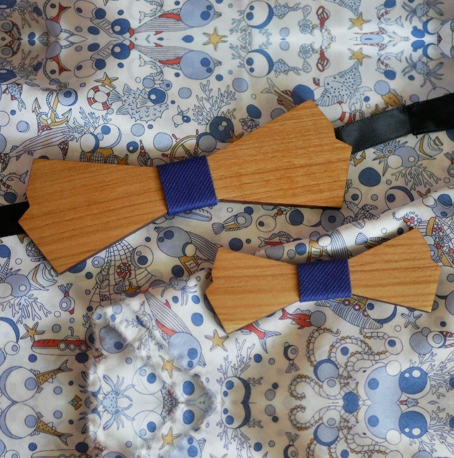 Originele houten strik om te personaliseren