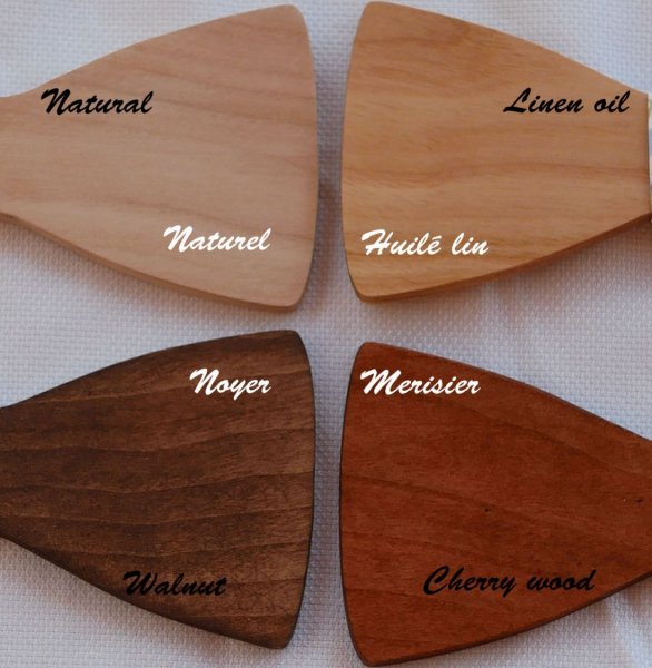 Houten trompe l'oeil strik om te personaliseren