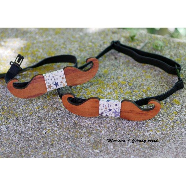 Houten vlinderdasje voor kinderen Snorren om te personaliseren