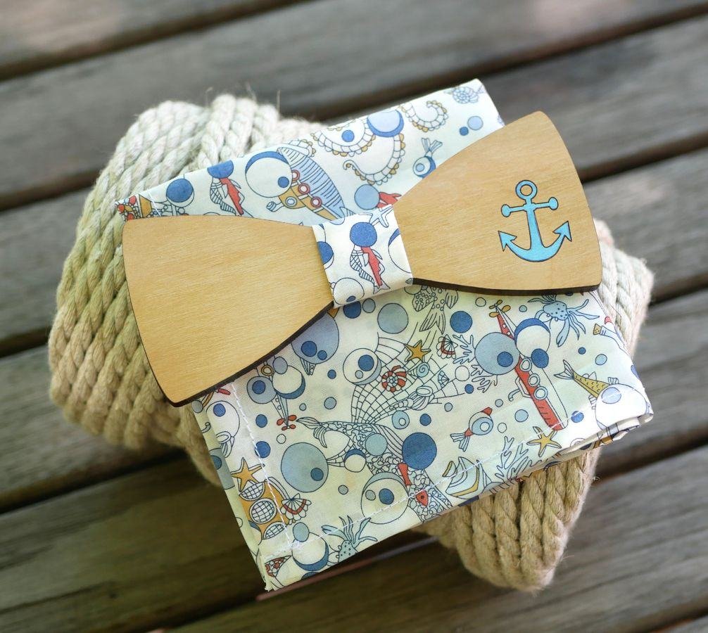 Liberty Ocean matrozenstrikzakje in hout, personaliseerbaar