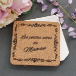 Gegraveerd notitieblok van kurk als gepersonaliseerd geschenk 