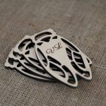 4 Houten Onderzetters Houten Krekels om te personaliseren