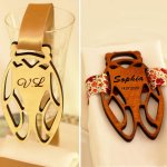 5 Cicade houten plaatskaartjes om te personaliseren met je naam
