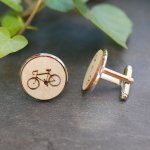 Manchetknopen cabochonset met gegraveerd ontwerp