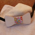 Populier houten babystrikje dat kan worden gepersonaliseerd