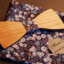 Houten strikset Liberty etui L13 blauwtinten