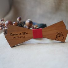 Originele houten strik om te personaliseren