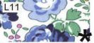 L11-Liberty Felicite bloemen marineblauw