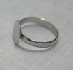 B- Dunne zilveren ring